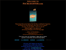 Tablet Screenshot of packlighter.com